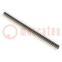 Pin header; pin strips; male; PIN: 80; straight; 2mm; THT; 2x40