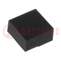 Self-adhesive foot; black; rubber; Y: 7mm; X: 7mm; Z: 4mm