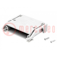 Enclosure: for DIN connectors; angled,straight