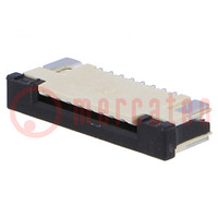 Connector: FFC/FPC; horizontal; PIN: 8; top contacts,ZIF; SMT; 0.5A