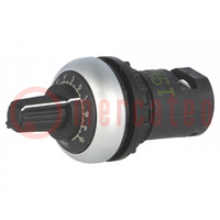 Potentiometer; 22mm; RMQ-Titan; -25÷70°C; Ø22,5mm; IP66; 4,7kΩ