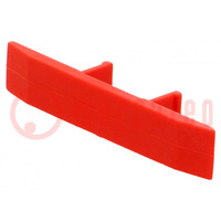 Protection; red; Width: 6.4mm; polyamide; -25÷120°C; UL94V-0; ZUG-4