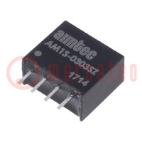 Converter: DC/DC; 1W; Uin: 2.97÷3.63V; Uout: 3.3VDC; Iout: 303mA
