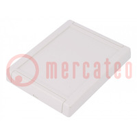 Enclosure: for alarms; X: 100mm; Y: 131mm; Z: 17.6mm; ABS; light grey