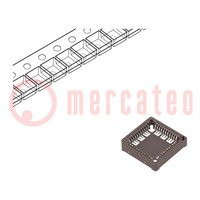 Socket: integrated circuits; PLCC44; SMT; tinned; 1A