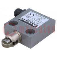 Limit switch; oblong metal roller Ø12,4mm; SPDT; 3A; max.250VAC