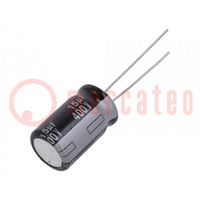 Condensator: elektrolytisch; THT; 15uF; 400VDC; Ø12,5x20mm; ±20%