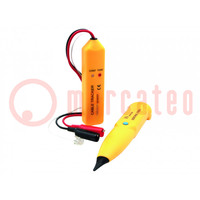 Tester: LAN wiring / conductor detector; LED; 1.3÷1.7kHz