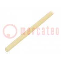 Insulating tube; fiberglass; natural; -20÷155°C; Øint: 3mm