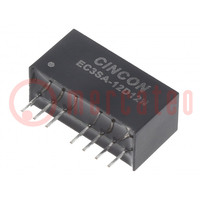 Converter: DC/DC; 3W; Uin: 9÷18V; Uout: 12VDC; Uout2: -12VDC; SIP8