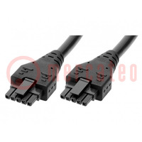 Cable; Micro-Fit 3.0; female; PIN: 5; Len: 0.5m; 8.5A; Colour: black