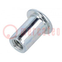 Rivet nuts; M6; 1; steel; 10pcs.