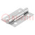 Hinge; Width: 26mm; zinc-plated steel; natural; H: 40mm; Holes no: 4