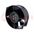 Fan: AC; axial; 230VAC; Ø150x55mm; 350m3/h; 53dBA; ball bearing
