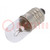 Ampoule: miniature; E10; 6VDC; 150mA; Bulle: cylindrique; 1W; Ø: 10mm