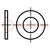 Rondelle; ronde; M4; D=8mm; h=0,8mm; acier; Placage: zinc; DIN 1440