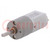 Motor: DC; with gearbox; 12VDC; 1.6A; Shaft: D spring; 90rpm; 156: 1