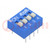 Switch: DIP-SWITCH; Poles number: 4; OFF-ON; 0.025A/24VDC; Pos: 2
