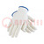 Rękawice ochronne; ESD; S; Właściwości: rozpraszające; poliamid