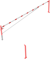Modellbeispiel: Drehschranke, horizontal schwenkbar mit zwei Auflagestützen (Art. 4213.60-fb)