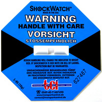 Shockindikator Shockwatch, 10 g / 50ms blau