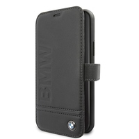 BMW - Logo Imprint - Apple IPhone 11 - Leder Hard Cover Case Schutzhülle Hülle Tasche