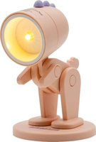 REALPOWER LINTERNA LED DE DINOSAURIO ROSA CON BASE