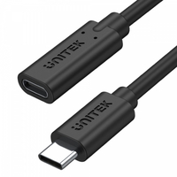 UNITEK C14086BK-1M | CâBLE D'EXTENSION USB-C COMPLET AVEC 4K @ 60 HZ, PUISSANCE 100 W ET DONNéES 10 GBIT/S (USB 3.2 GEN2) | LO