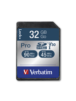 Verbatim Pro 32 GB SDHC UHS Classe 10