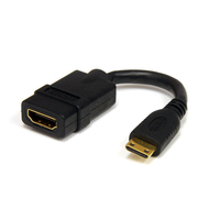 StarTech.com HDACFM5IN HDMI kábel 0,127 M Mini HDMI Fekete