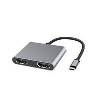 Microconnect USB3.1CHDMIX2 USB-Grafikadapter Schwarz