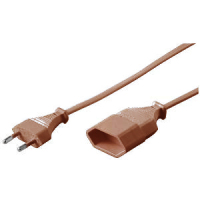 e+p Euro-plug power uitbreiding 3 m 1 AC-uitgang(en) Bruin