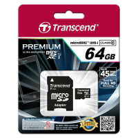 Transcend TS64GUSDU1 pamięć flash 64 GB MicroSDXC MLC Klasa 10