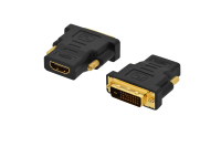 Ednet 84522 cambiador de género para cable DVI-D HDMI Negro
