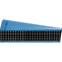 Brady WM-100-124-BK-PK selbstklebendes Etikett Rechteck Entfernbar Schwarz, Weiß