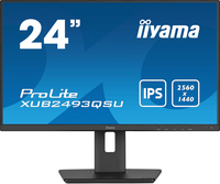 iiyama ProLite XUB2493QSU-B5 számítógép monitor 61 cm (24") 2560 x 1440 pixelek Wide Quad HD LED Fekete