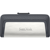 SanDisk Ultra Dual Drive USB Type-C USB-Stick 128 GB USB Type-A / USB Type-C 3.2 Gen 1 (3.1 Gen 1) Schwarz, Silber