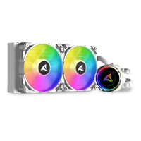 Sharkoon S80 RGB AIO Prozessor All-in-One-Flüssigkeitskühler 12 cm Weiß