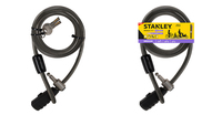 Stanley 81315385111 candado para bicicleta Negro 2400 mm Cable antirrobo