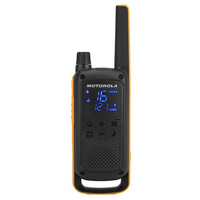 Motorola T82 ricetrasmittente 16 canali 446 - 446.2 MHz Nero, Arancione