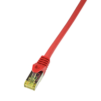 LogiLink CQ5064S hálózati kábel Vörös 3 M Cat6a S/FTP (S-STP)