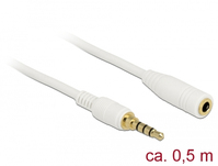 DeLOCK 85628 Audio-Kabel 0,5 m 3.5mm Weiß