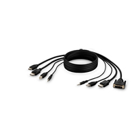 Belkin F1DN2CC-DHPP-6 KVM cable Black 1.8 m