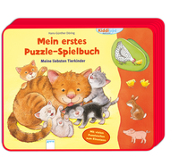 Arena Verlag Mein erstes Puzzle-Spielbuch. Meine liebsten Tierkinder Buch Tiere Deutsch 10 Seiten