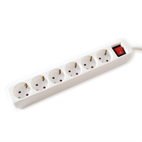VALUE 19.99.1087 power extension 10 m 6 AC outlet(s) Indoor White