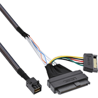 InLine U.2 connection cable, SSD with U.2 (SFF-8639) to SFF-8643 + power, 0.5m