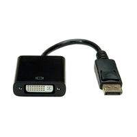 VALUE 12.99.3137 câble vidéo et adaptateur 0,15 m DisplayPort DVI-D Noir