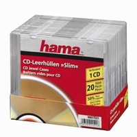 Hama 00011521 cd/dvd táska Átlátszó