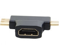 Hypertec 129904-HY changeur de genre de câble Mini HDMI/Micro HDMI HDMI A Noir