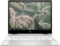 HP Chromebook x360 12b-ca0004na Intel® Celeron® N4020 30.5 cm (12") Touchscreen HD+ 4 GB LPDDR4-SDRAM 64 GB eMMC Wi-Fi 5 (802.11ac) ChromeOS Silver, White